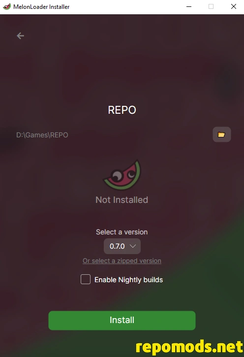 MelonLoader install for repo