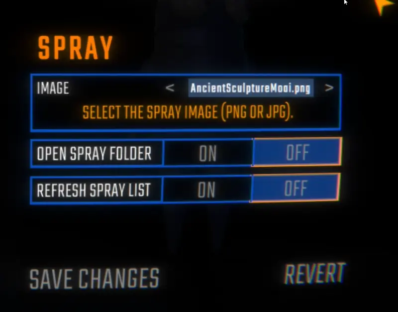 Extra Images For Spray Mod selection