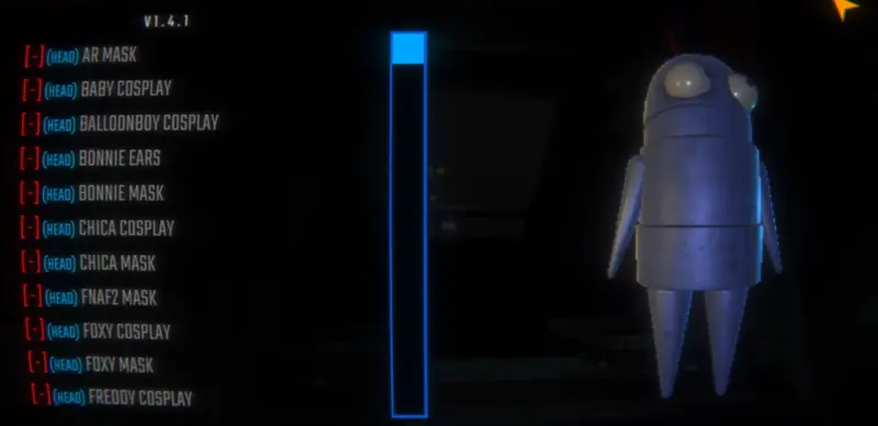 FNAF Cosmetics repo items